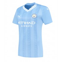 Camiseta Manchester City Manuel Akanji #25 Primera Equipación Replica 2023-24 para mujer mangas cortas